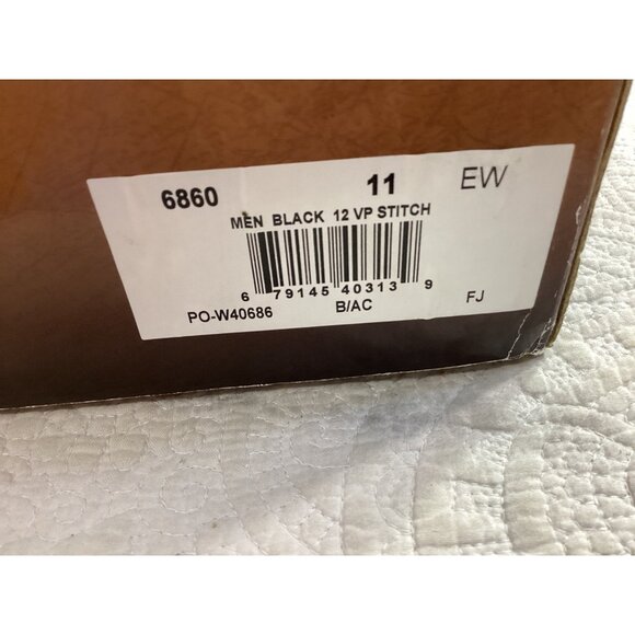 Laredo Cowboy Boots Men’s Black Leather* Sz 11 EW *Hawk*Western Style*Box - Picture 4 of 16